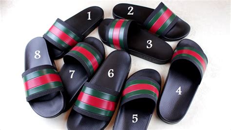 faux gucci flip flops.